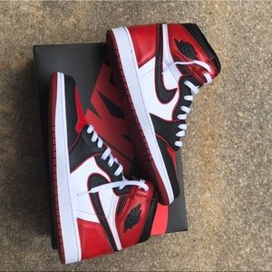 Bred Toe Jordan 1 Customs